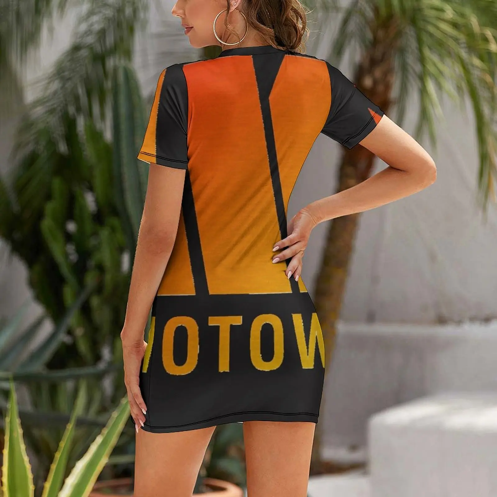 Motown Records - Logo Classic T-Shirt Short Sleeved Dress african dresses for woman prom clothes loose women's dress Dress