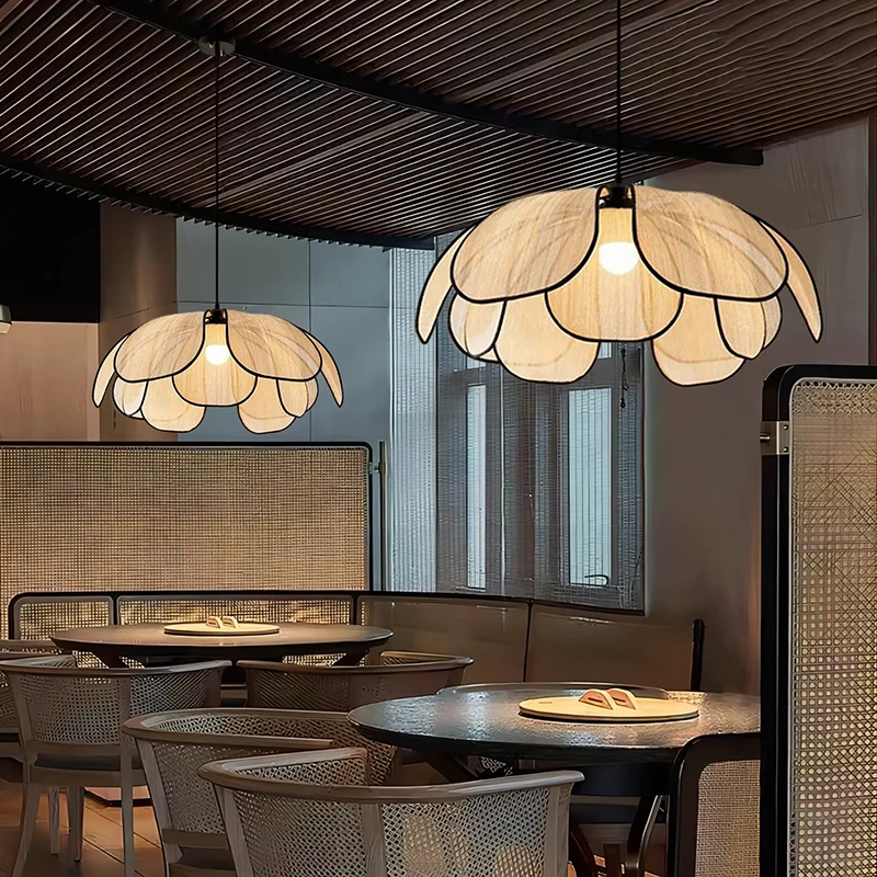 nordic fabric teto chandelier sala de estar quarto restaurante modern led pendant lights decoracao para casa lampadas penduradas 01