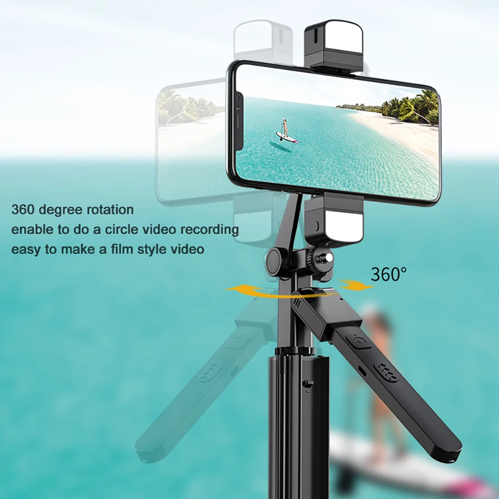 Detachable Fill Light Selfie Stick Bluetooth Handheld Selfie Stick Tripod With  Shutter Bluetooth Remote Control