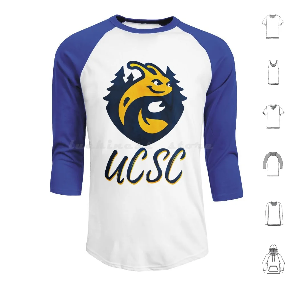 Ucsc Hoodie cotton Long Sleeve Uc Ucsc College California University Banana Slugs