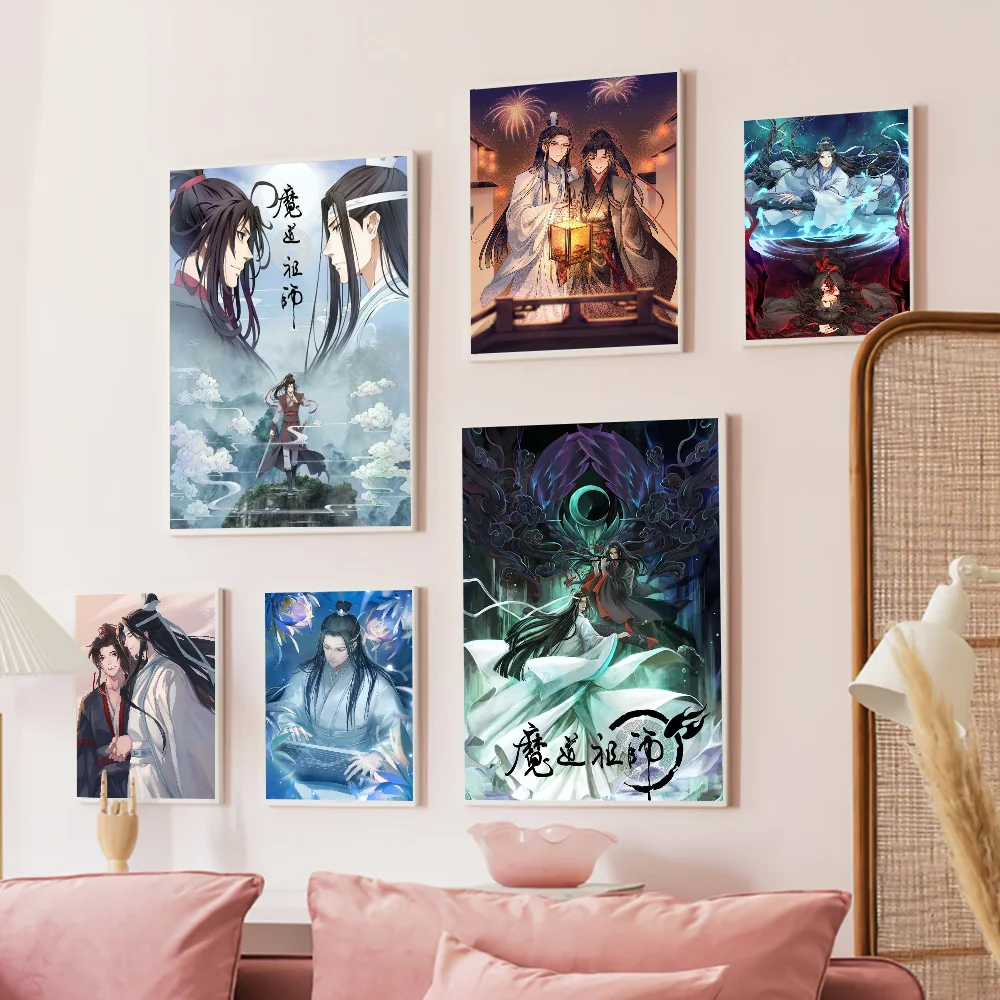 Anime Mo Dao Zu Shi Classic Vintage Posters Decoracion Painting Wall Art White Kraft Paper Kawaii Room Decor