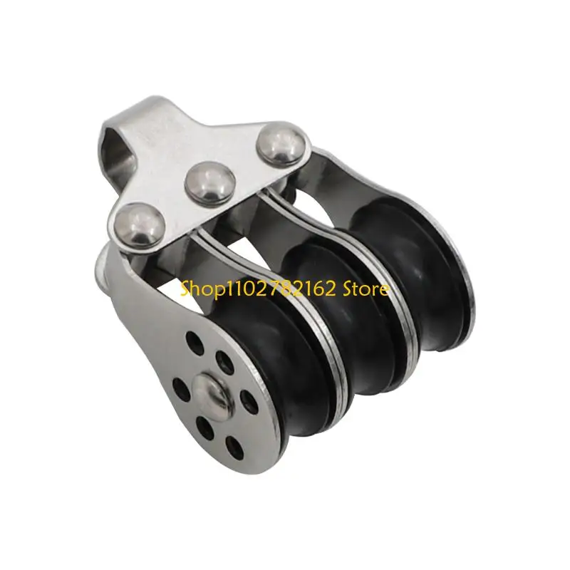 547B Outdoor Rope Guide Pulley Block Metal Texture for Yacht and Marine Deck Jobs