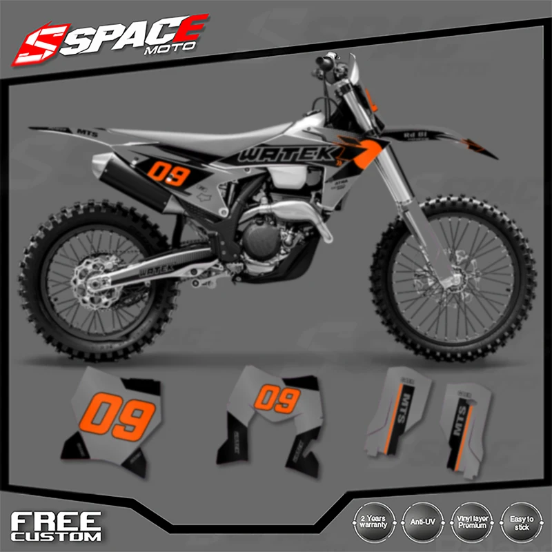 

SPACE Custom Motorcycle Graphics Background Decal for KTM 125 250 300 350 450 2023-2025 SXF 2024-2026EXC Decals Stickers Kits 04