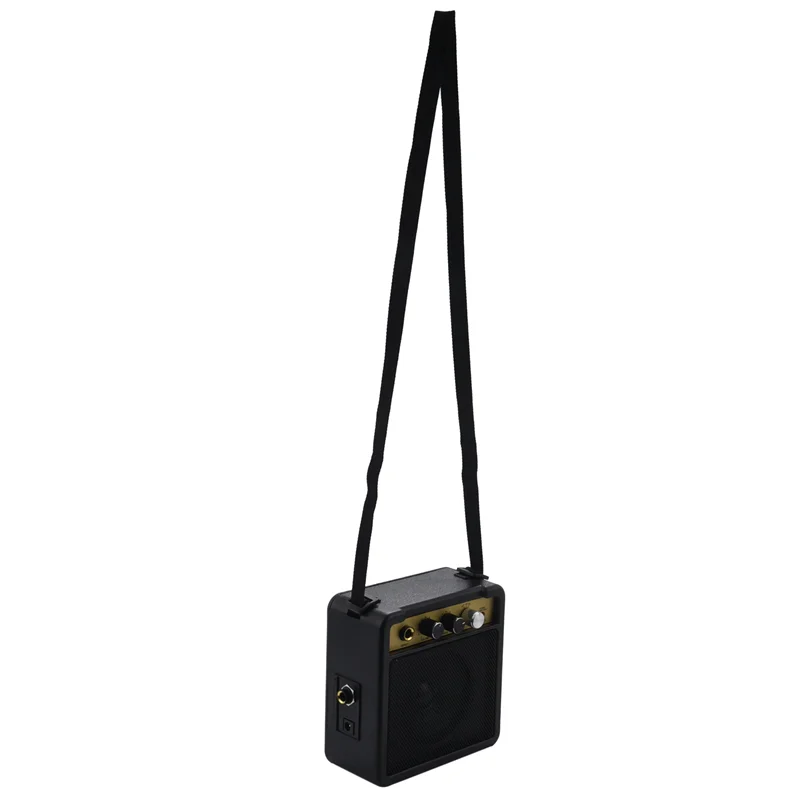 

【Summer Sale!!】2X Mini Guitar Amplifier Amp Speaker 5W With 6.35Mm Input 1/4 Inch Headphone Output Supports Volume Tone Adjustme