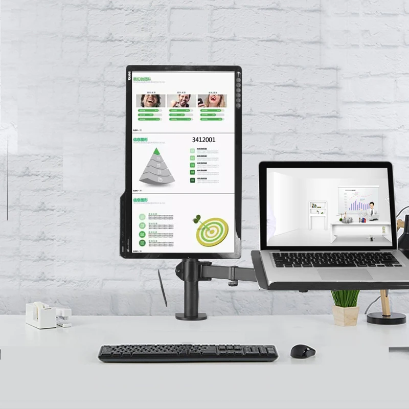N20LP 400MM Height Adjustable Laptop Holder Stand Universal Rotating laptop tray monitor desk stand mount 10-15 inch Noteboo