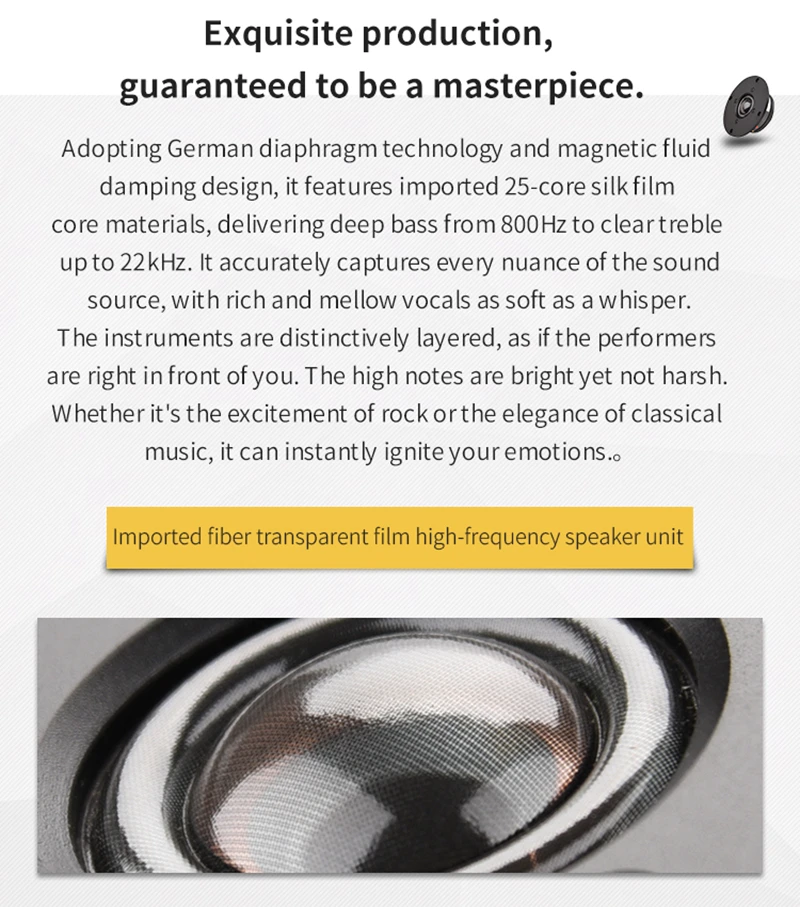 HIFIDIY LIVE  X1II 4 inch 4.5 Tweeter Speaker Unit aluminum panel  transparent Silk membrane 6OHM30W Treble Loudspeaker 94~120mm