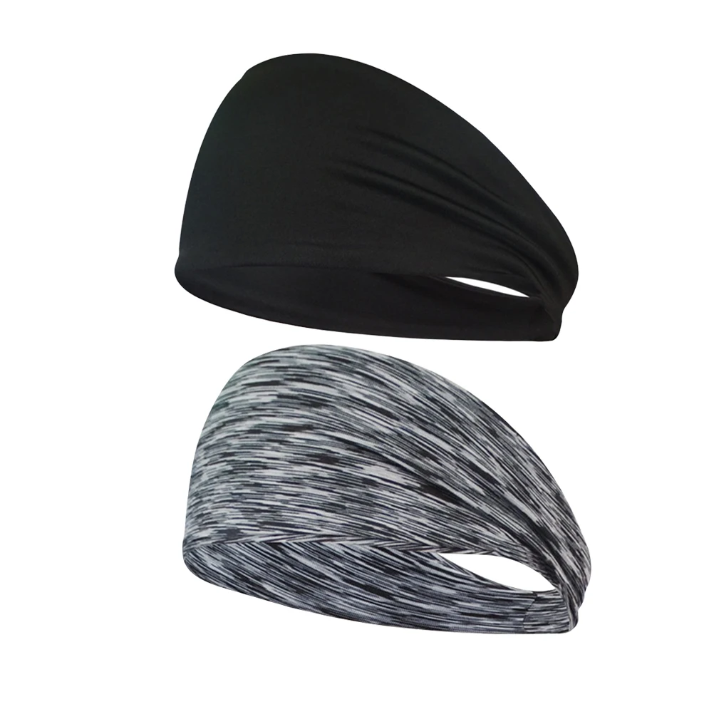 

2Pcs Breathable Headbands High Performance Sweat Wicking Ideal for Running Yoga Aerobics Dancing Jogging Outdoor Activities