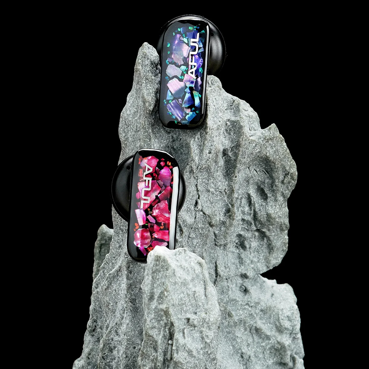 AFUL PolarNight auricular 15,4mm PET compuesto PU controlador dinámico en monitores auditivos aleación de aluminio + carcasa de resina desmontable MMCX IEM