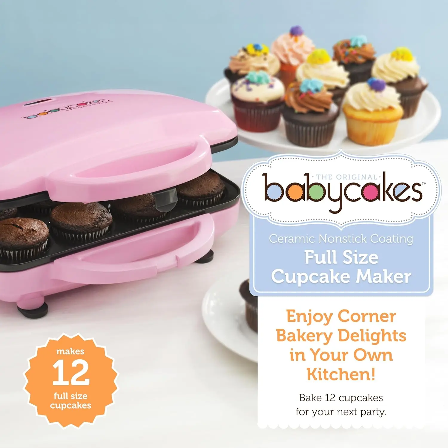 Full Size Cupcake Maker, Pink