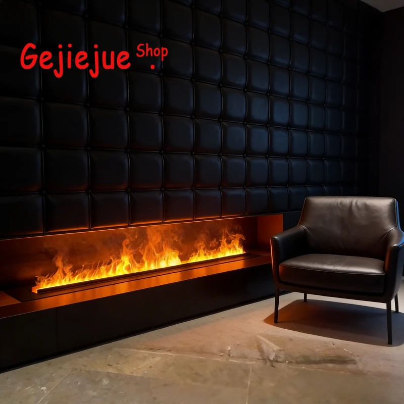 

Smart Wifi Flameless Water Vapor Fireplace – No Ventilation or Chimney Needed, Plugs into Any Standard Outlet electric fireplace