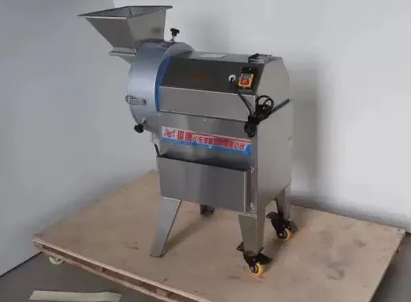 Cortador de vegetais, cortador de frutas, máquina de corte em cubos com motor, rabanete e cubo de batata, equipamento de corte