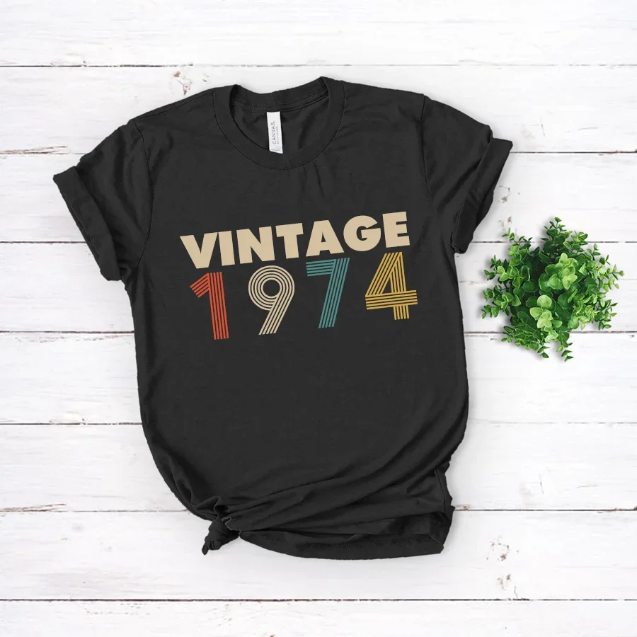45Th Birthday Gift Vintage 1974 Shirt For Women Men Classic Gift Ideas T Shirt