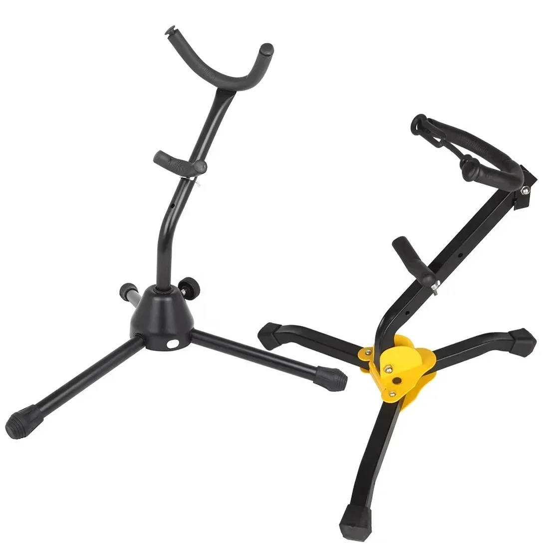 Suporte de saxofone alto, tripé de metal dobrável para instrumentos musicais, peças de instrumentos de sopro