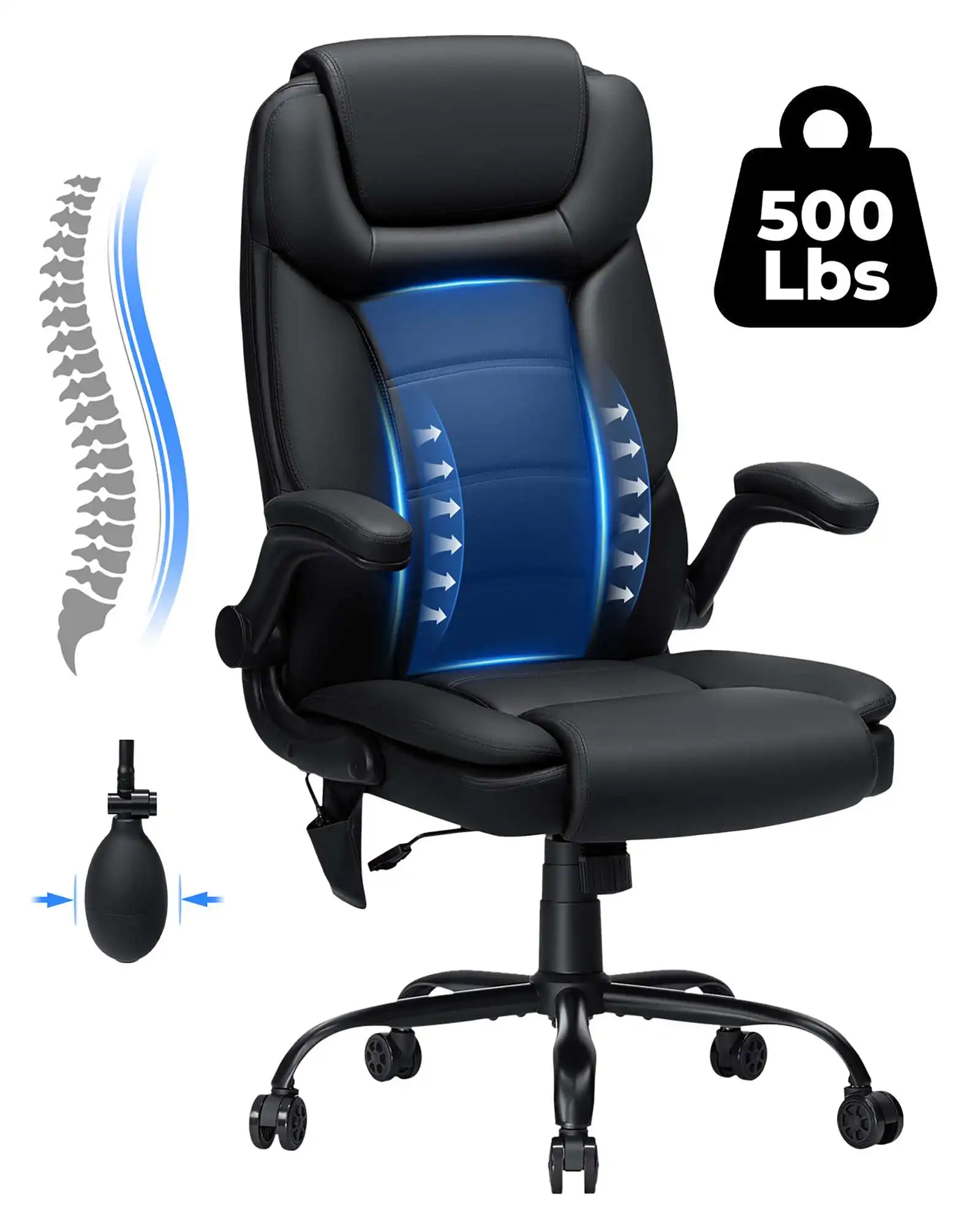 Wording Comfortable Sedentary 110° Lie Flat High-end Office Gaming Chairs Support Inflatable Backs