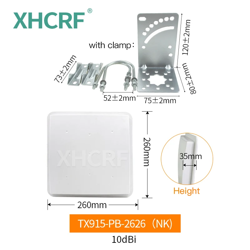 915MHz Antenna Directional Panel 915 MHz LoRa Antennas Outdoor 923 MHz Antenna 10dBi Waterproof Antenna with Mounts N Female