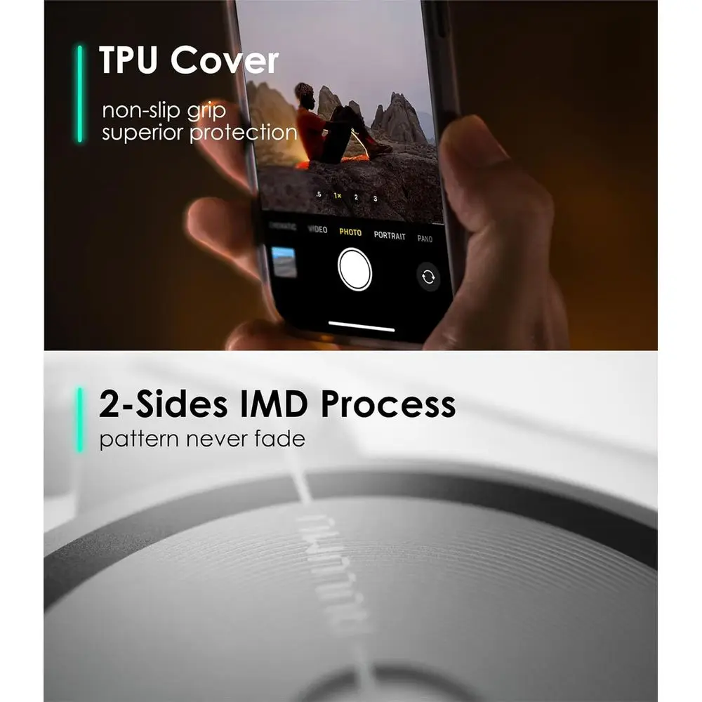 Magnetic Thermal iPhone 16 Pro Case | Enhanced Camera Controls | IMD Tech | Magsafe Compatible | Full Coverage | Transparent Whi