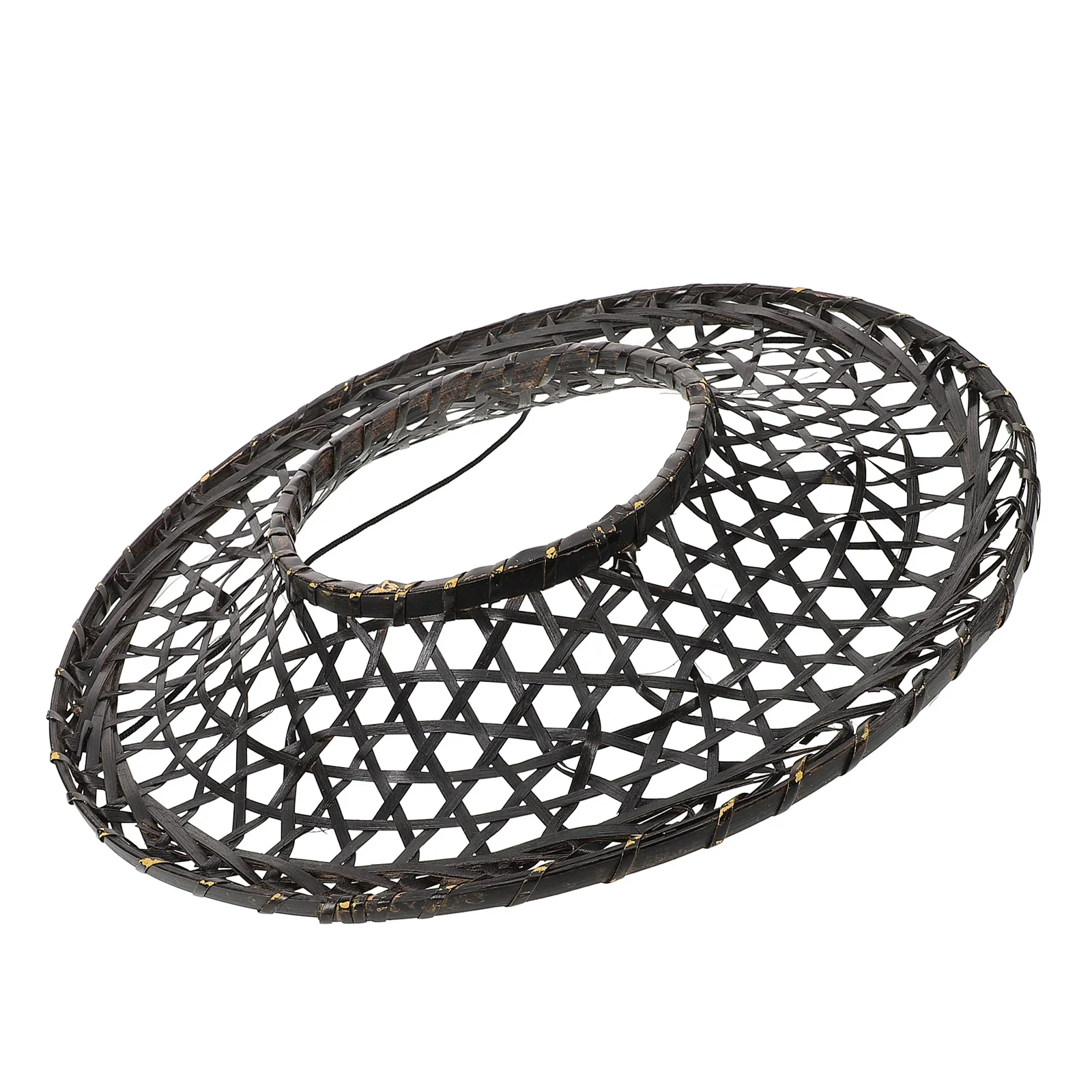 الخيزران المنسوجة الساموراي قبعة اليدوية تأثيري الدعامة الطرف اليابانية الزخرفية جوفاء مخروط قبعة لوازم المنزل مخروط قبعات