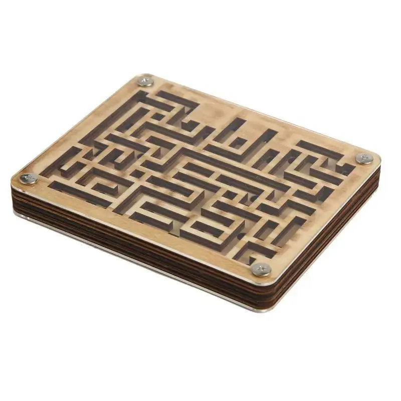 Wooden Maze Puzzles for Children, Labyrinth, Brinquedos Educativos, Montessori, Jogos casuais