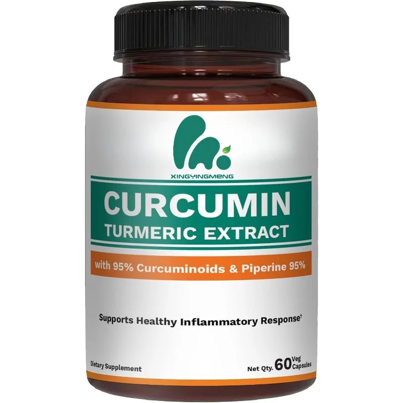 

Питательная куркуминная добавка для куркумы, 95% куркумин и 95% пиширина для поддержки воспалительного реагирования - 60 вегетарианских капсул