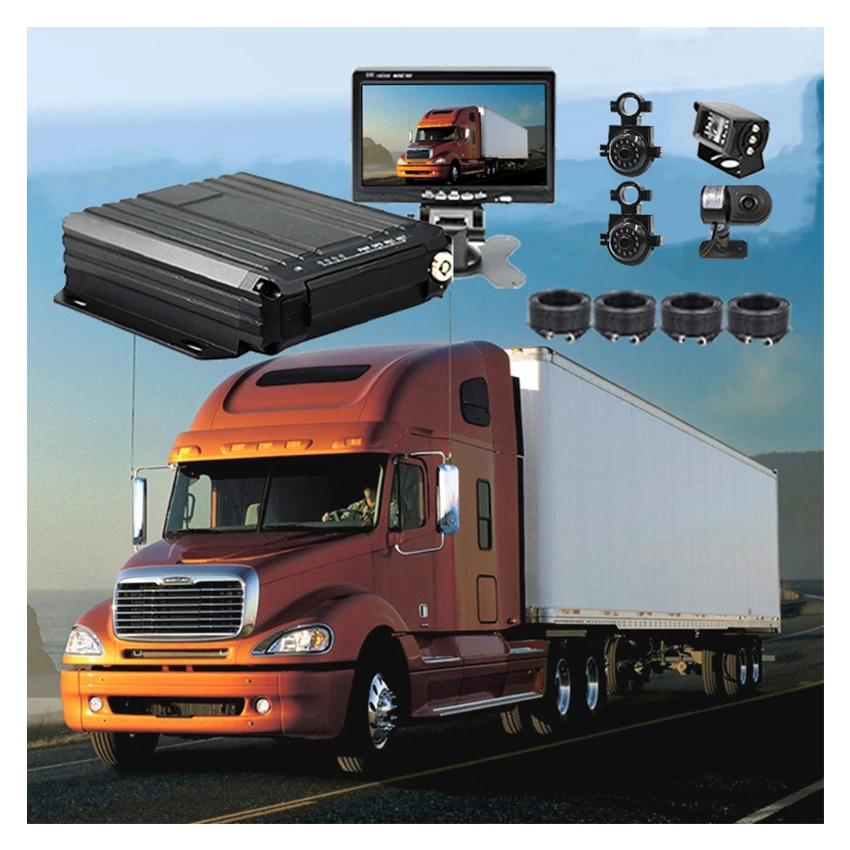 4 Channel Bus Counter Mdvr Small Cameras Gps Car Tracker 4ch Kit Car Bus Cctv Sd Mdvr 4g Ahd Car Mobile Dvr for Vehicle Security