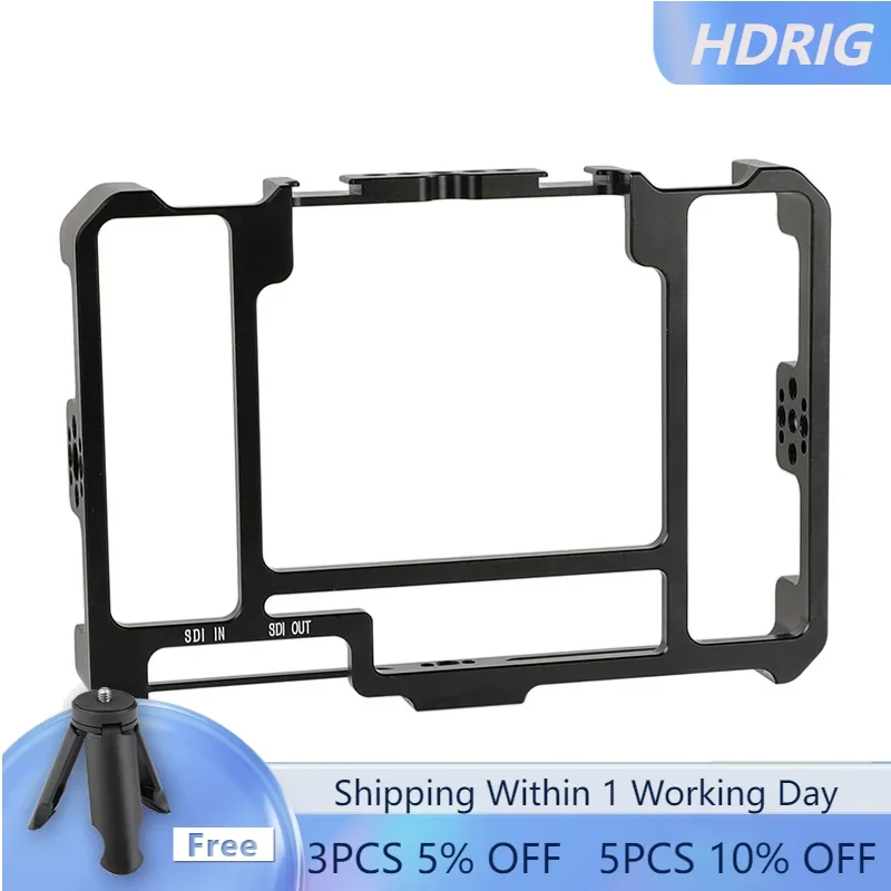 

HDRIG Monitor Cage Exclusively Applied for FeelWorld LUT7 7S 7inch Monitor Cage Armor Bracket Form-fitting Cage Rig