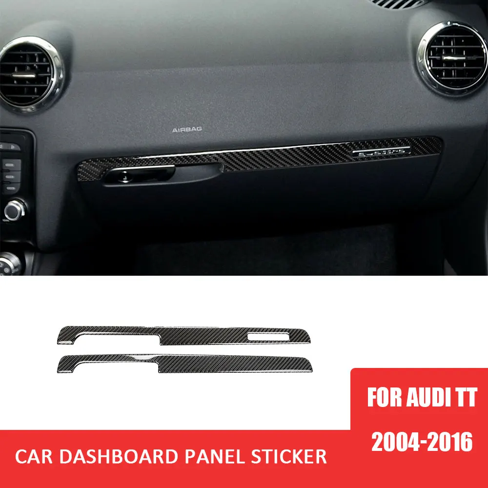 

Car Dashboard Decoration Carbon Fiber Cover Trim Sticker for Audi TT 2006-2014 Auto Interior Styling Accessories