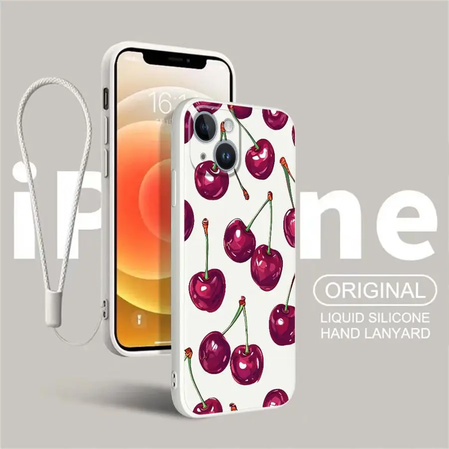 حافظة هاتف بغطاء ناعم لهاتف Xiaomi Mi 10T 11T 12T Pro 13 11 12 Lite بنمط الكرز الكرتوني #5