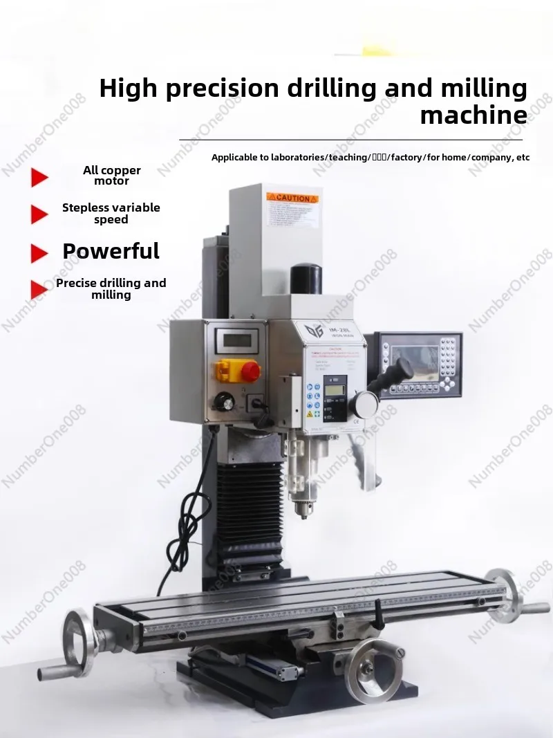 IM New Metalworking 220V Micro Milling Machine Small Household Mini Multifunctional Drilling and Milling Machine