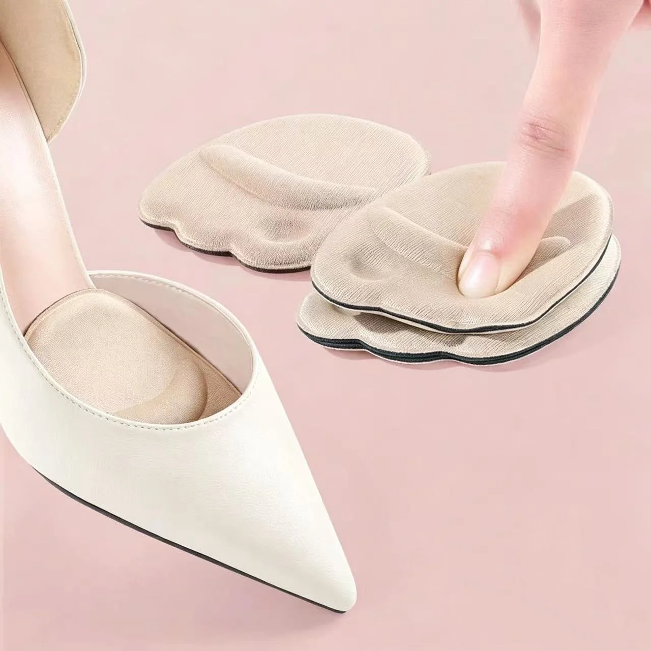 1 Pair of Soft Women's Forefoot Pads with Cushioning Function and Non-Slip Soles; Suitable for Use with High Heels and Casual Shoes