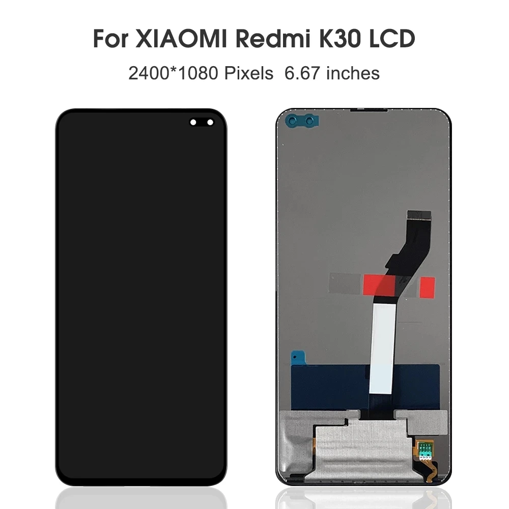 6.67 inch Panel For Redmi K30 LCD Display Touch Screen For Xiaomi POCO X2 M1912G7BE M1912G7BC Digitizer Assembly Replacement