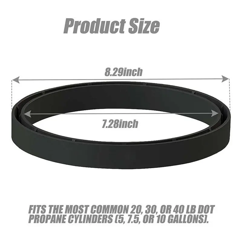 RMWIN-Ring Base For Propane Cylinder Tank,6Pcs Propane Tank Protective Spacer Base,Fits 20-40Lb(5-10 Gallons)Propane Cylinders