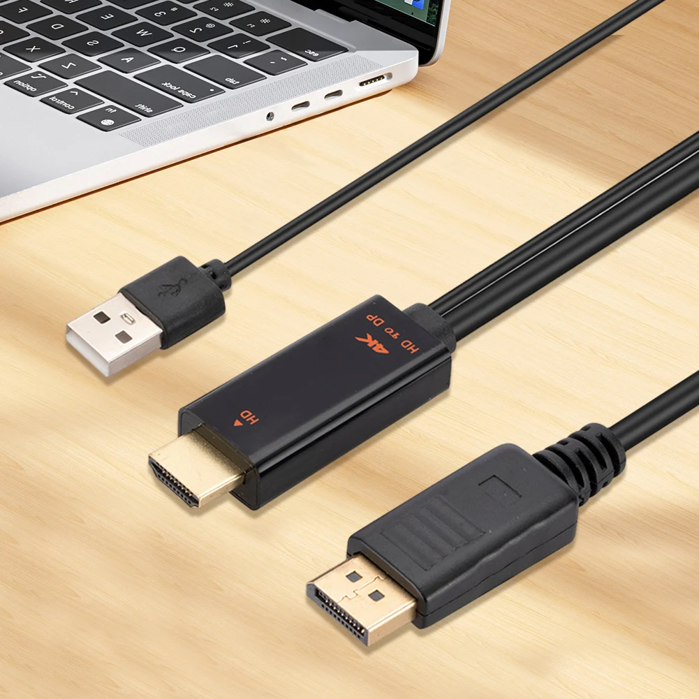 1.8 متر HDMI-متوافق مع كابل DisplayPort 4K 60 هرتز HDMI-مصدر متوافق مع كابل شاشة عرض DP HDMI-متوافق مع سلك DP #2