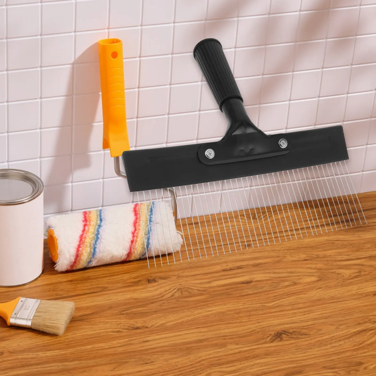 Stainless Steel Wall Texture Tool Textured Paint Scraper Graining Painting Comb Decorative Plaster Drywall Texture Scraper Tool