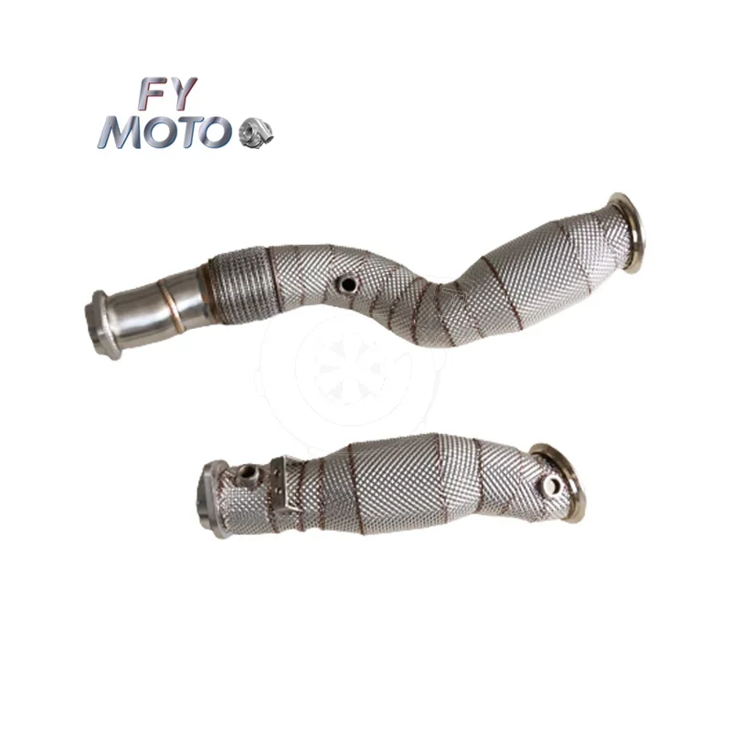 

Exhaust Downpipe For BMW S58 G80 M3 M4 2020+ CATTED With Heat Shield M PERFORMANCE