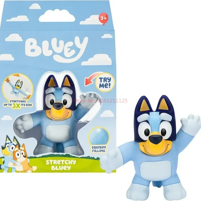 Moose Bluey Soft Glue Can Stretch Three Times Its Length Super Elastic Toy Figure Animation Cartoon Children'S Toy Gifts TPR