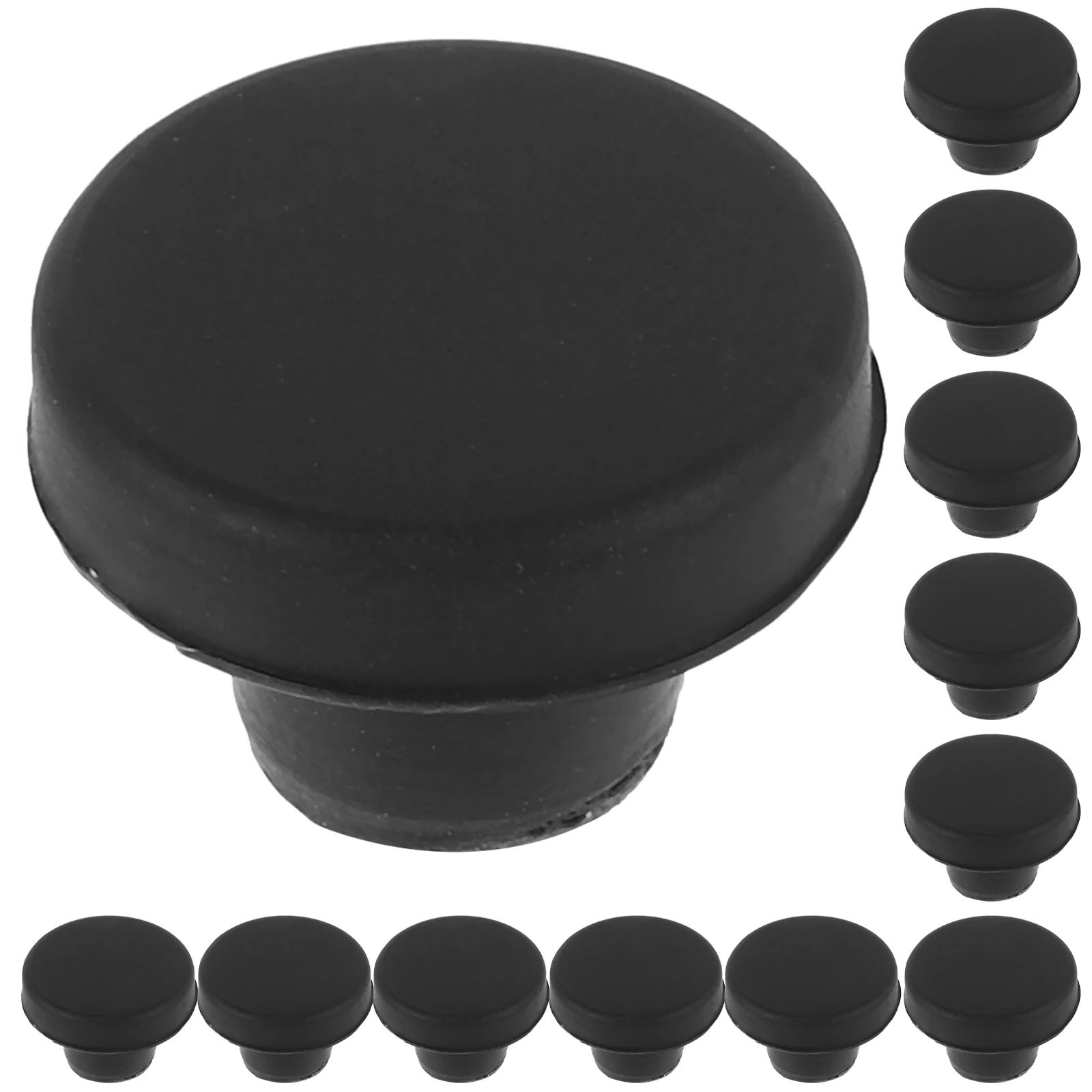 

20pcs High Temperature Silicone Plug 7 5mm Black Sealing Plugs Dust Proof Hole Stoppers Versatile Size T Shape