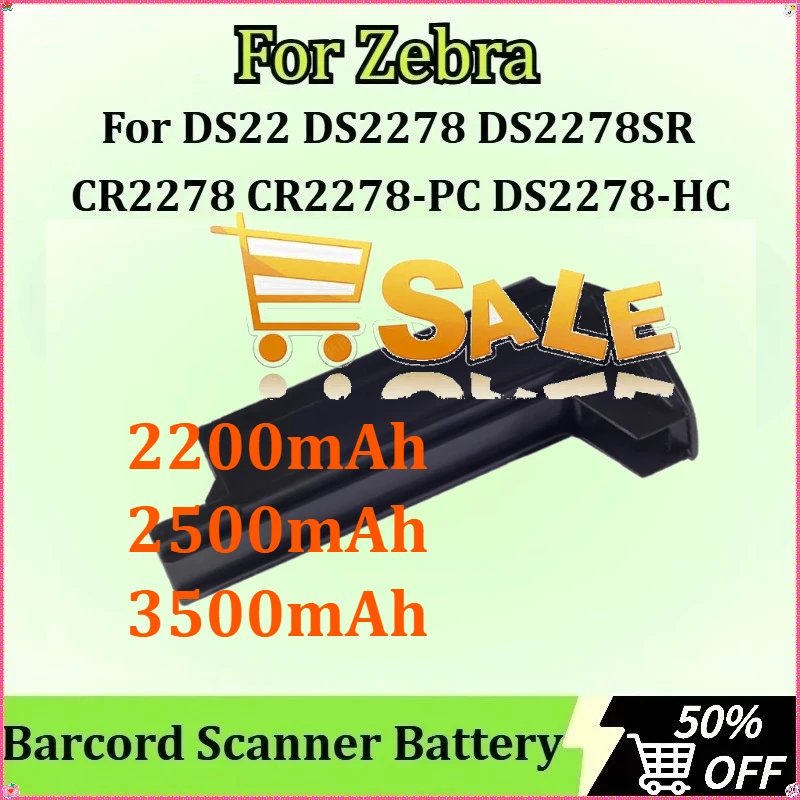 

For Zebra DS22 DS2278 DS2278-HC CR2278-PC DS2278SR CR2278 BT-000317-01 Barcord Scanner Battery High Quality 3.7V 2200-3500mAh