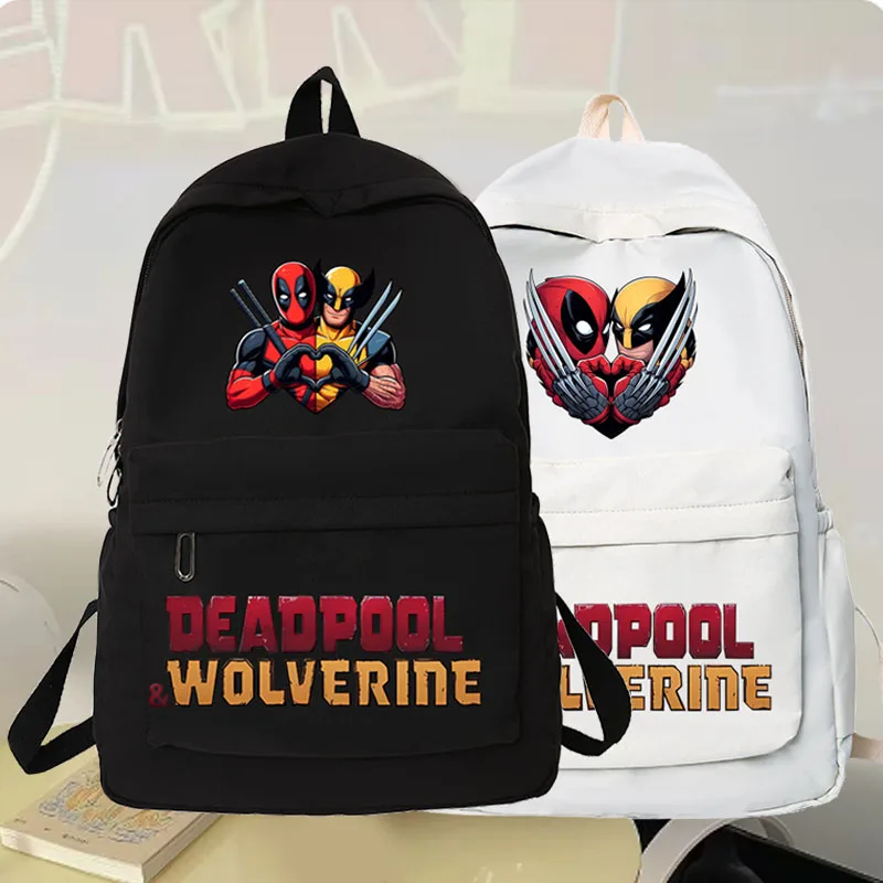 Deadpool & Wolverine Women Backpack Casual Backpack nylon Shoulder Bags New School Bag for Teenager Girls School Backapcks 2024