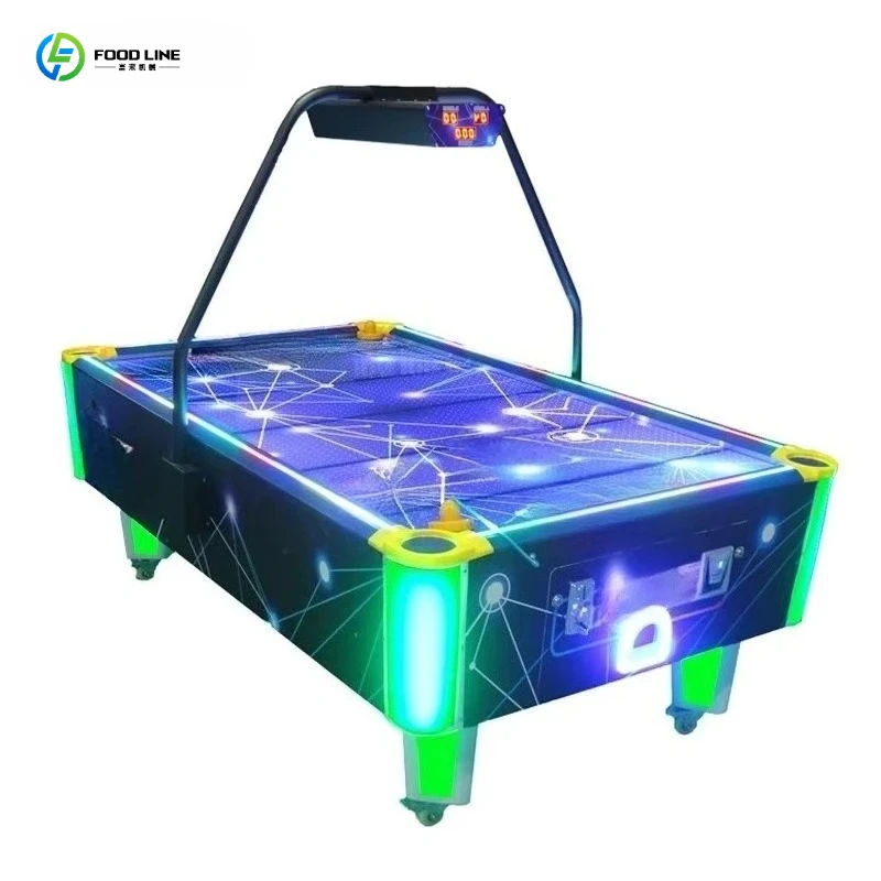 Air Hockey Table for Home 2 Player Coin Operation 110V 220V CE Led Scoreboard Game Room Basement Customized