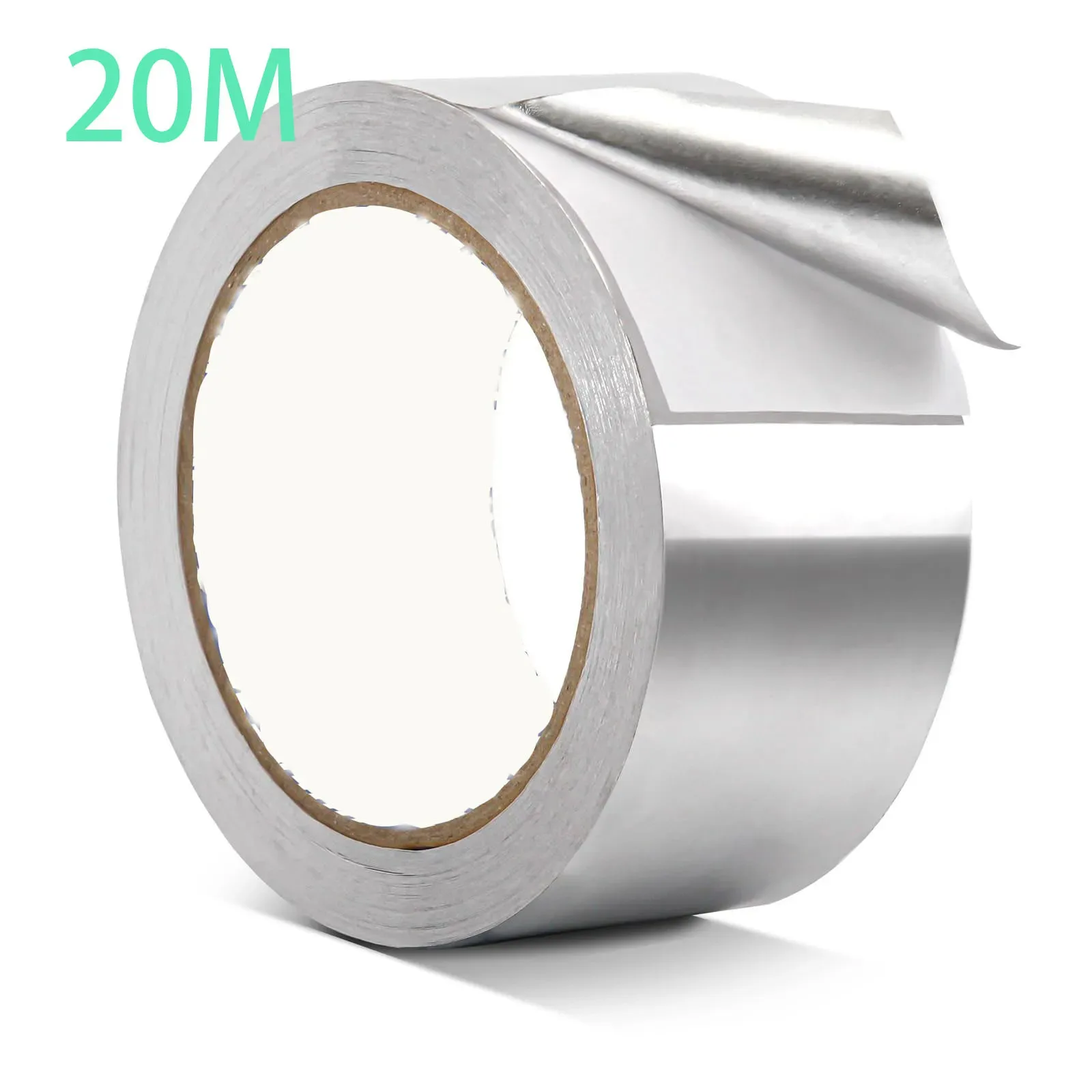 20M Thickened Aluminum Foil Tape Silver HVAC Sealing Patching Hot Cold Air Duct Tape for Sealing& Insulation Ductwork