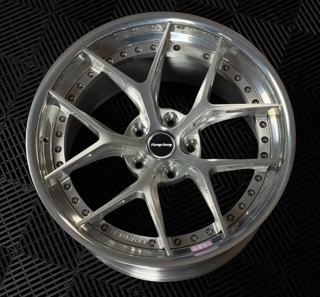 2026 New 2 3 Piece Wheels Brushed 17-24 Inch Deep Dish Concave Racing Performance Wheels