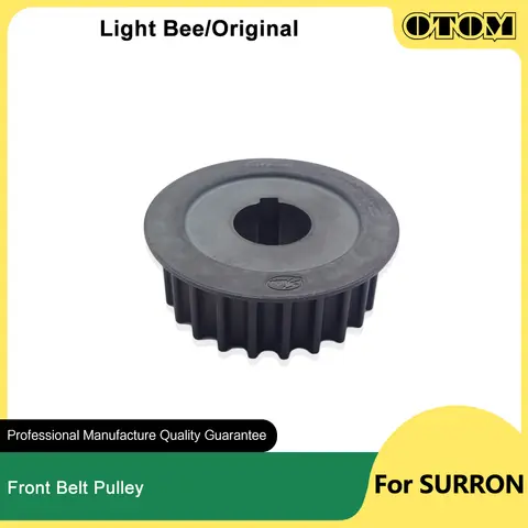 OTOM Original Motorcycle Front Belt Pulley Transmission Gear Wheel For Surron Light Bee X Electric Off-Road Pit Dirt Bikes Parts
