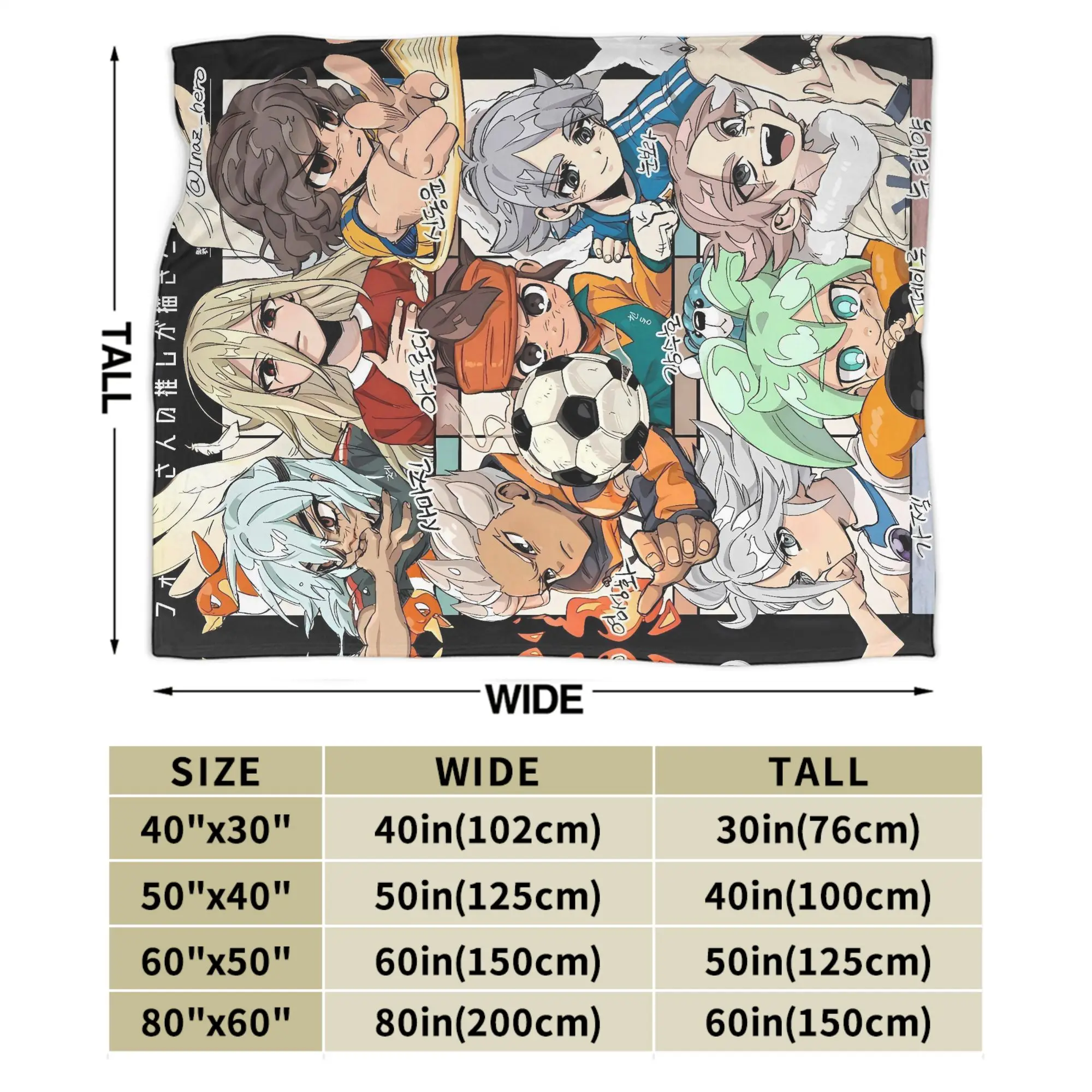 أنيمي المحور الحريق Inazuma أحد عشر الفانيلا بطانية شتاء دافئ لينة رمي بطانية للطلاب الأريكة كرسي المفرش أريكة غطاء سرير #6