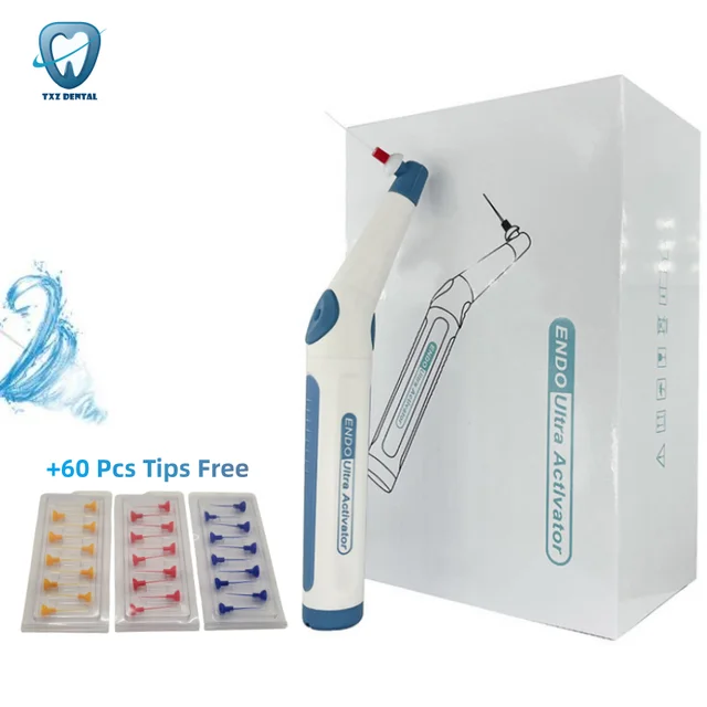 Aktywator endodontyczny do stomatologii, do kliniki stomatologicznej, do terapii kanałów korzeniowych endo, z 60 końcówkami do irygatora sonikowego, narzędzia dentystyczne.