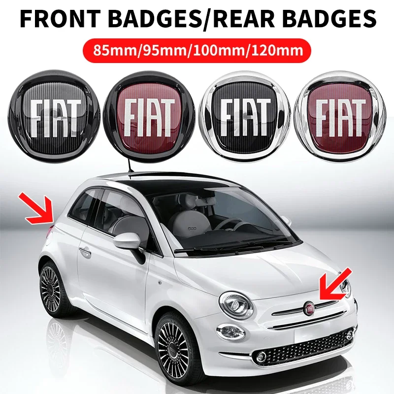 Emblema para el capó delantero y logotipo para la cajuela trasera de FIAT Fiorino Fastback E-Ulysse Doblo Cronos Centoventi 600 500X 500L, Accesorios