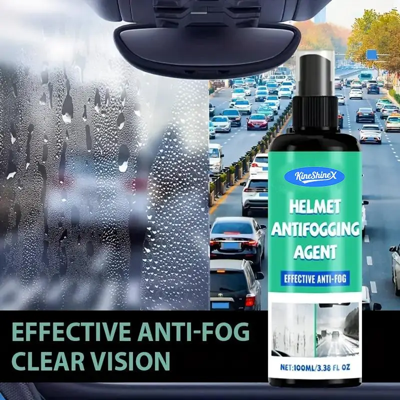 Spray antiniebla para motocicleta, 50/100ml, para coche y hogar, espejos de cristal, gafas, Otoño Invierno, herramienta especial de visión clara de secado rápido Spra