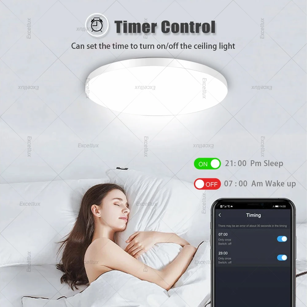 Zigbee 3.0 Smart Ceiling Light RGBCW Led Ceiling Lamp Living Room Home Decoration Smart Lamp Works With EWelink Gateway Alexa