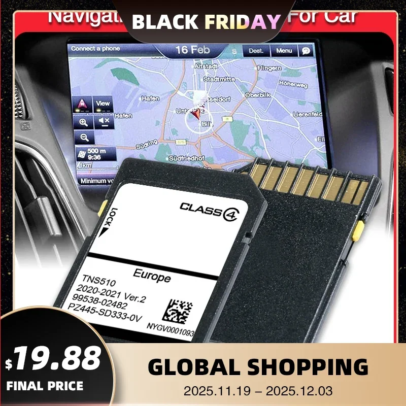 

One Day Delivery Navigation Sat Nav Map SD Card 2021 Version2 for TNS510 UK Europe New