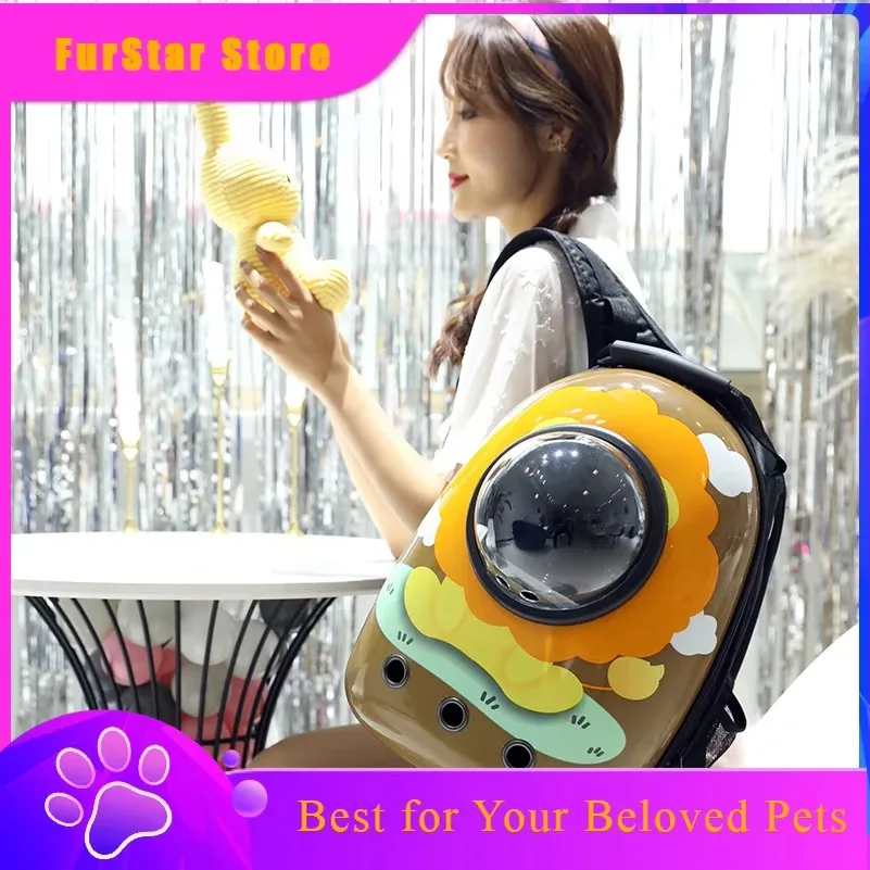 FurStarPortable Bag Winter Spacecrt Nest Outing Crossbody Dog Bag Small Supplies Bapa For And Dog Travel