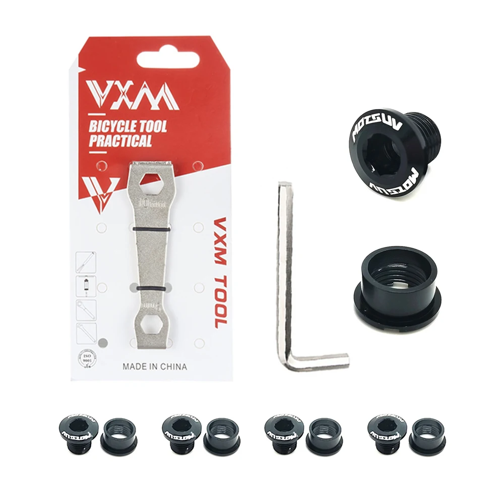 VXM Bike Chainring Bolts Single/Double Speed Disc Chainwheel Screws Fits For Bicycle Crank and Chain ring 5pcs a lot